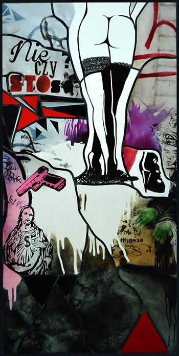 Kalina Bańka – "The Seven Deadly Sins in XXL", stained glass